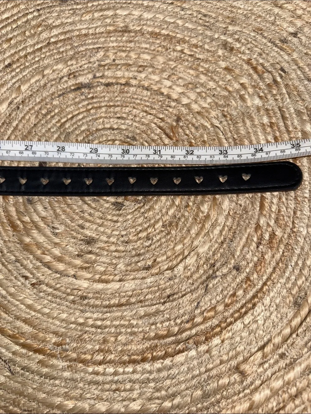 Black Heart Cutout Belt with Silver Heart Buckle